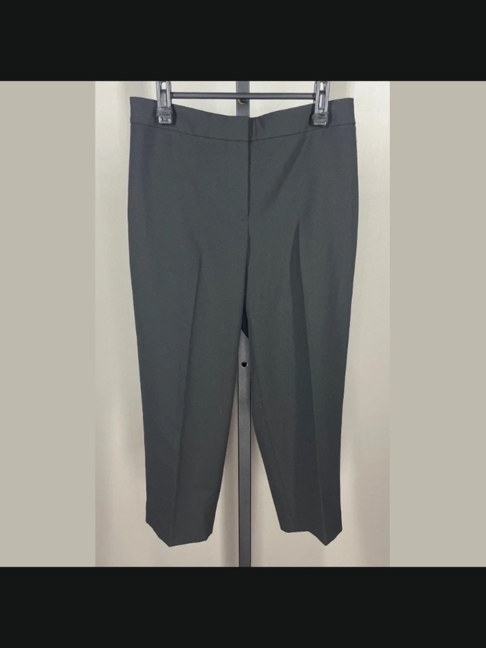 NEW Talbots Pants Womens 4 petite black straight taper ankle trouser